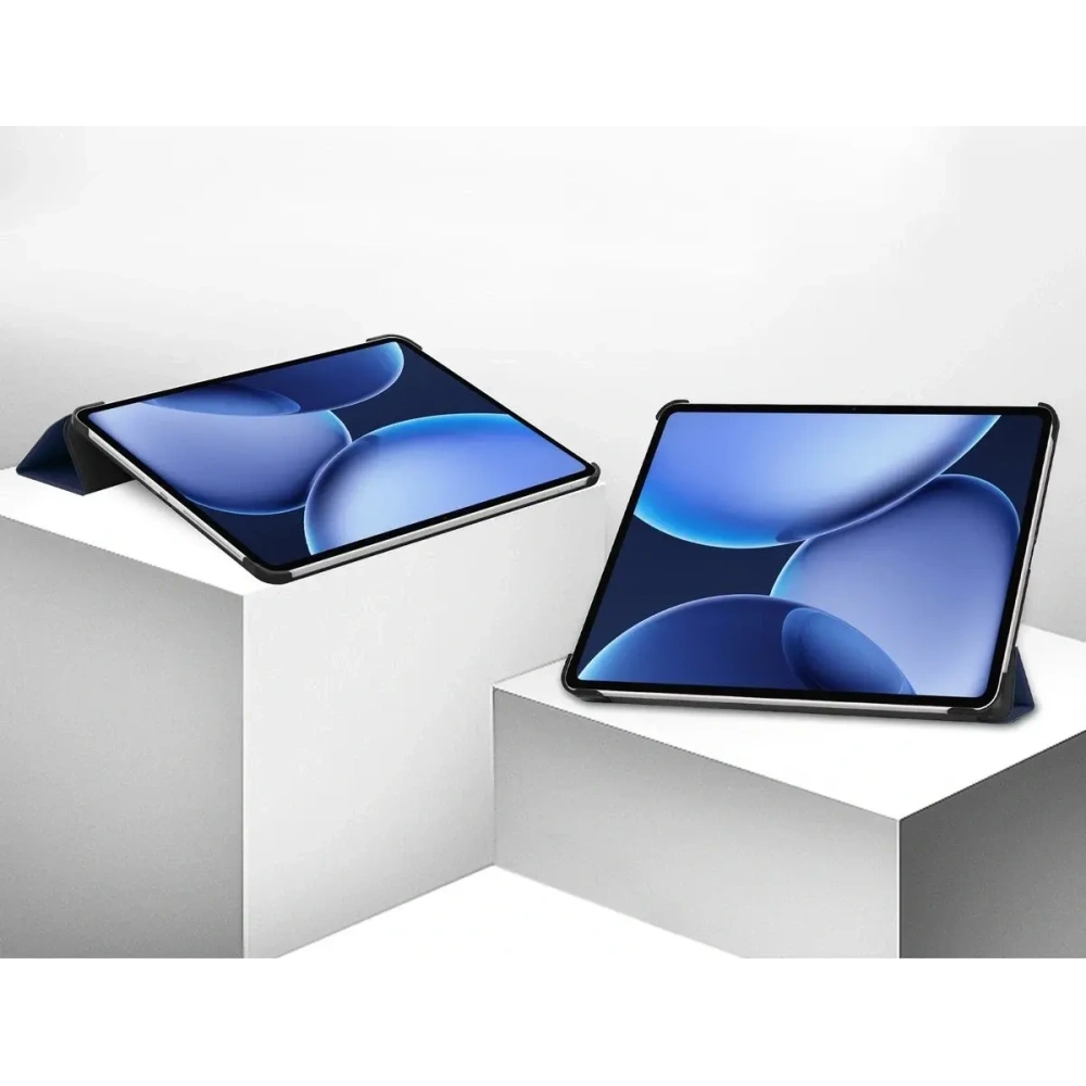 Husa Bizon Tab Croc OnePlus Pad 3 / 2 Pro / OPPO Pad 4 / 4 Pro albastru marin