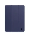 Etui z klapką Bizon Case Tab Croc do OnePlus Pad 3 / 2 Pro / OPPO Pad 4 / 4 Pro granatowe