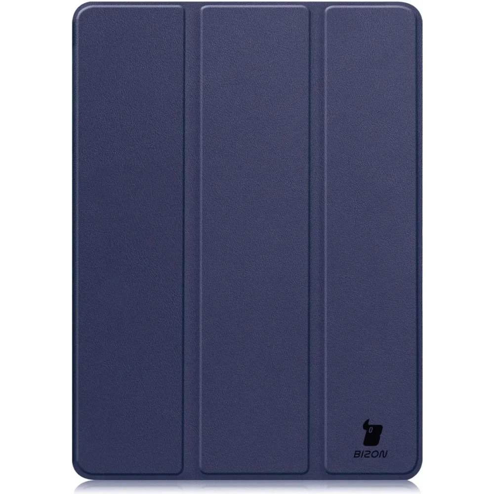 Etui z klapką Bizon Case Tab Croc do OnePlus Pad 3 / 2 Pro / OPPO Pad 4 / 4 Pro granatowe