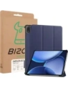 Etui z klapką Bizon Case Tab Croc do OnePlus Pad 3 / 2 Pro / OPPO Pad 4 / 4 Pro granatowe