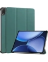 Etui z klapką Bizon Case Tab Croc do OnePlus Pad 3 / 2 Pro / OPPO Pad 4 / 4 Pro ciemnozielone