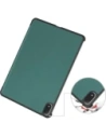 Etui z klapką Bizon Case Tab Croc do OnePlus Pad 3 / 2 Pro / OPPO Pad 4 / 4 Pro ciemnozielone