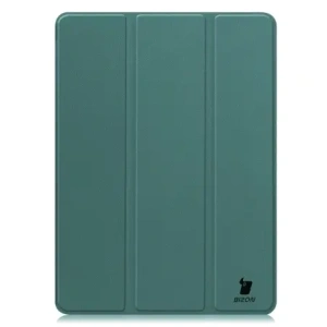 Etui z klapką Bizon Case Tab Croc do OnePlus Pad 3 / 2 Pro / OPPO Pad 4 / 4 Pro ciemnozielone