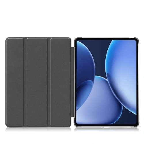 Etui z klapką Bizon Case Tab Croc do OnePlus Pad 3 / 2 Pro / OPPO Pad 4 / 4 Pro ciemnozielone