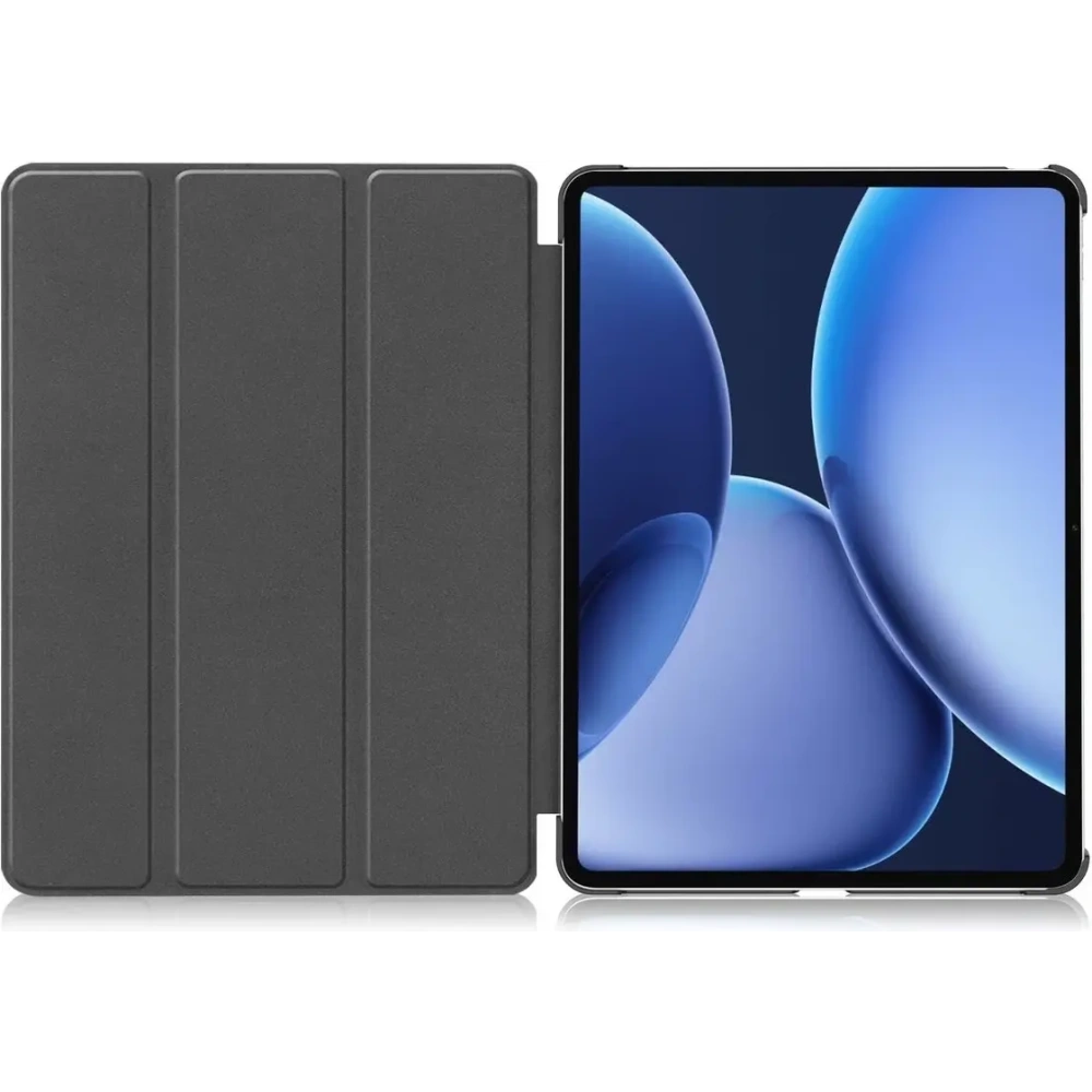 Etui z klapką Bizon Case Tab Croc do OnePlus Pad 3 / 2 Pro / OPPO Pad 4 / 4 Pro ciemnozielone