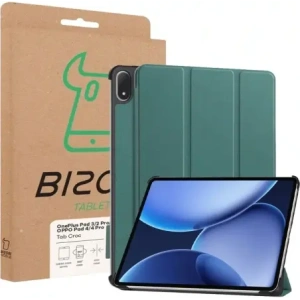 Bizon Case Tab Croc OnePlus Pad 3 / 2 Pro / OPPO Pad 4 / 4 Pro sötétzöld