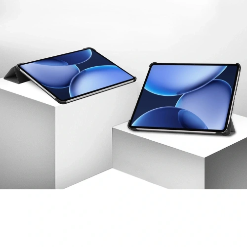 Etui z klapką Bizon Case Tab Croc do OnePlus Pad 3 / 2 Pro / OPPO Pad 4 / 4 Pro szare