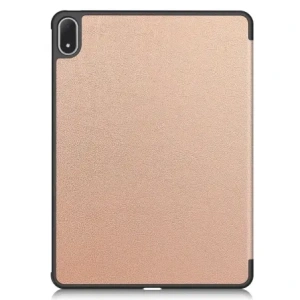 Etui z klapką Bizon Case Tab Croc do OnePlus Pad 3 / 2 Pro / OPPO Pad 4 / 4 Pro różowozłote
