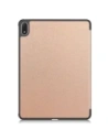 Etui z klapką Bizon Case Tab Croc do OnePlus Pad 3 / 2 Pro / OPPO Pad 4 / 4 Pro różowozłote