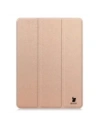 Etui z klapką Bizon Case Tab Croc do OnePlus Pad 3 / 2 Pro / OPPO Pad 4 / 4 Pro różowozłote