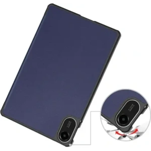 Etui z klapką Bizon Case Tab Croc do Xiaomi Redmi Pad 2 granatowe