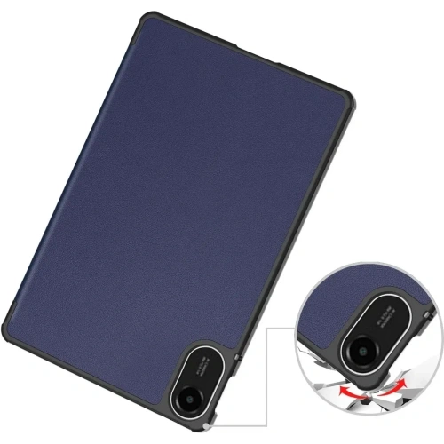 Etui z klapką Bizon Case Tab Croc do Xiaomi Redmi Pad 2 granatowe