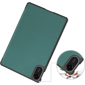 Etui z klapką Bizon Case Tab Croc do Xiaomi Redmi Pad 2 ciemnozielone