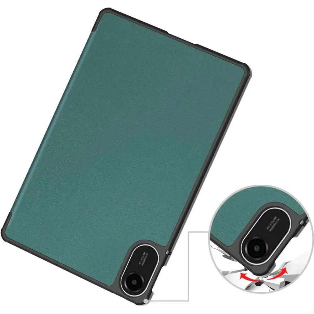 Etui z klapką Bizon Case Tab Croc do Xiaomi Redmi Pad 2 ciemnozielone