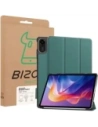 Etui z klapką Bizon Case Tab Croc do Xiaomi Redmi Pad 2 ciemnozielone