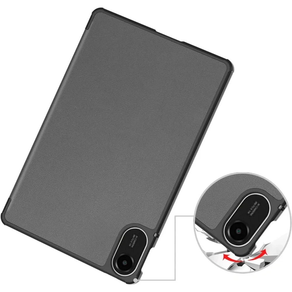 Etui z klapką Bizon Case Tab Croc do Xiaomi Redmi Pad 2 szare