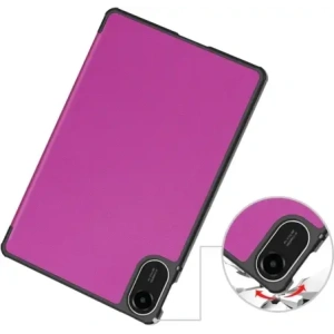 Etui z klapką Bizon Case Tab Croc do Xiaomi Redmi Pad 2 fioletowe