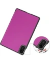 Etui z klapką Bizon Case Tab Croc do Xiaomi Redmi Pad 2 fioletowe