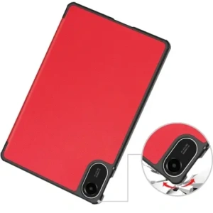 Etui z klapką Bizon Case Tab Croc do Xiaomi Redmi Pad 2 czerwone