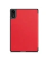 Etui z klapką Bizon Case Tab Croc do Xiaomi Redmi Pad 2 czerwone