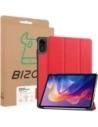 Etui z klapką Bizon Case Tab Croc do Xiaomi Redmi Pad 2 czerwone