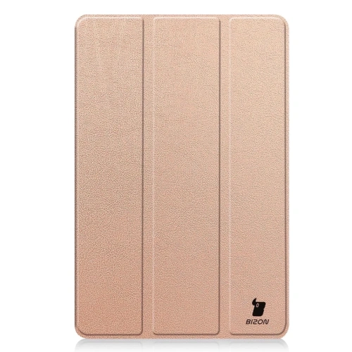 Etui z klapką Bizon Case Tab Croc do Xiaomi Redmi Pad 2 różowozłote