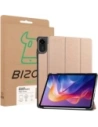 Etui z klapką Bizon Case Tab Croc do Xiaomi Redmi Pad 2 różowozłote