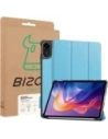 Etui z klapką Bizon Case Tab Croc do Xiaomi Redmi Pad 2 błękitne