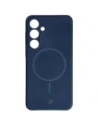 Silikonowe etui z pierścieniem magnetycznym Bizon Soft Case Magnetic do Samsung Galaxy S24+ Plus granatowe