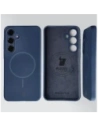 Silikonowe etui z pierścieniem magnetycznym Bizon Soft Case Magnetic do Samsung Galaxy S24+ Plus granatowe