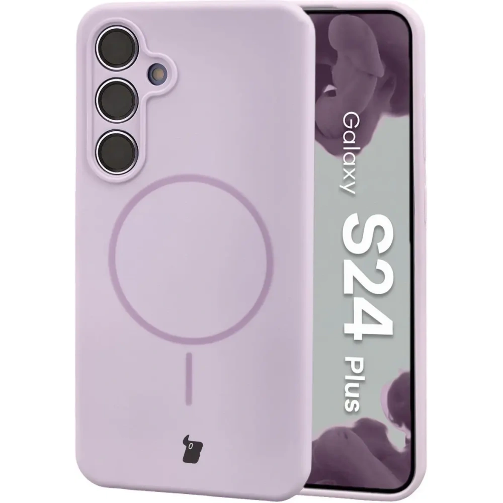 Bizon Soft Case Magnetisch für Samsung Galaxy S24+ Plus helllila