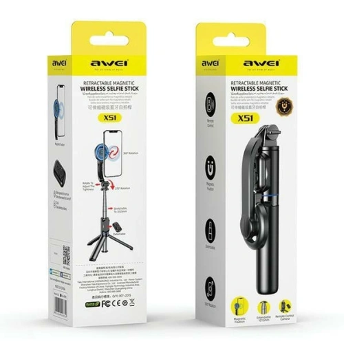 AWEI Selfie Stick X51 czarny