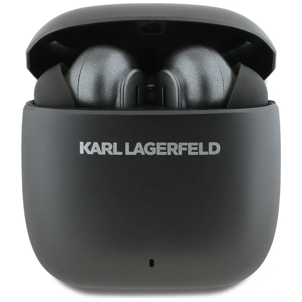 Karl Lagerfeld Vezeték nélküli In-Ear Fejhallgató Fém Nyomtatott Logó TWS ANC/ENC Bluetooth 5.4 (fekete)