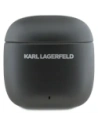 Karl Lagerfeld Bezdrátová sluchátka do uší s kovovým potiskem loga TWS ANC/ENC Bluetooth 5.4 (černá)