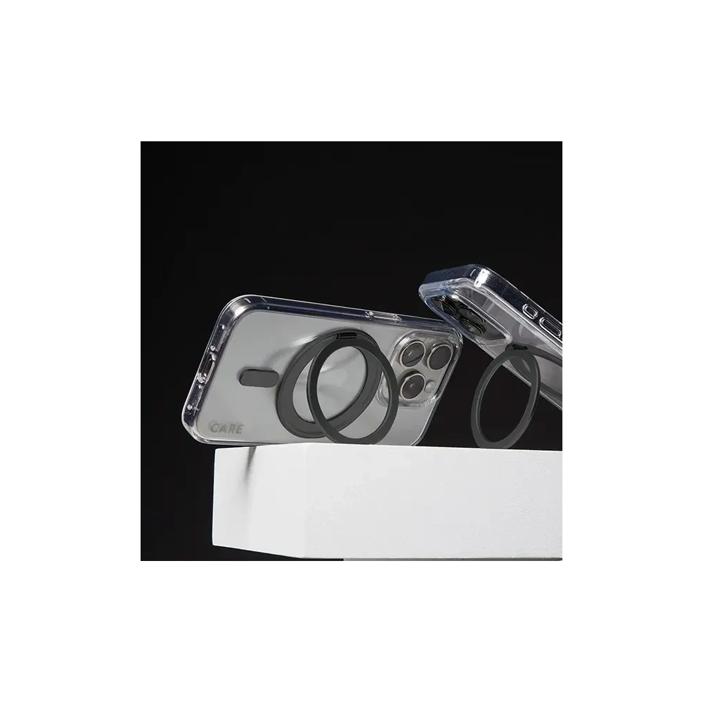 CARE de PanzerGlass Carcasă cu suport Kickstand MagSafe pentru Apple iPhone 16 Pro transparentă