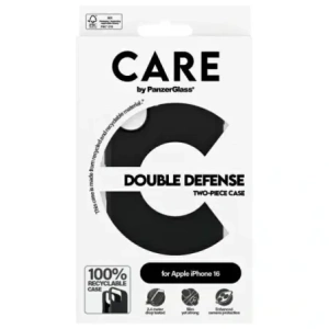 Etui CARE by PanzerGlass Feature Double Defense Case Apple iPhone 16 czarny