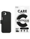 Etui z klapką CARE by PanzerGlass Feature Tango 2w1 Wallet MagSafe do Apple iPhone 16e czarny