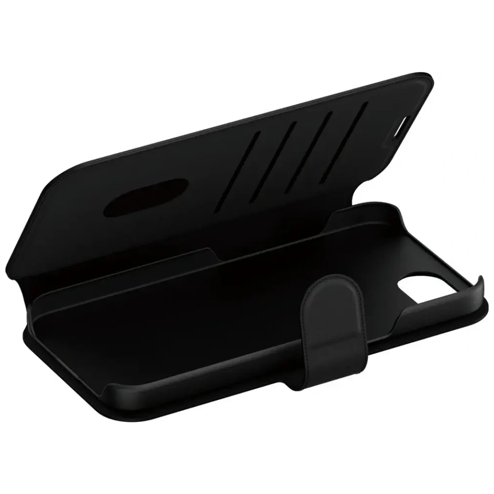 Etui z klapką CARE by PanzerGlass Feature Tango 2w1 Wallet MagSafe do Apple iPhone 16e czarny