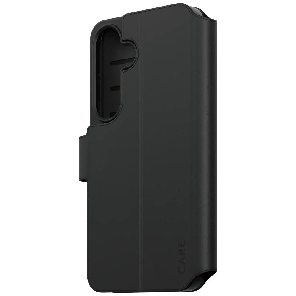 Etui z klapką CARE by PanzerGlass Feature Wallet Kickstand do Samsung Galaxy S25 czarny