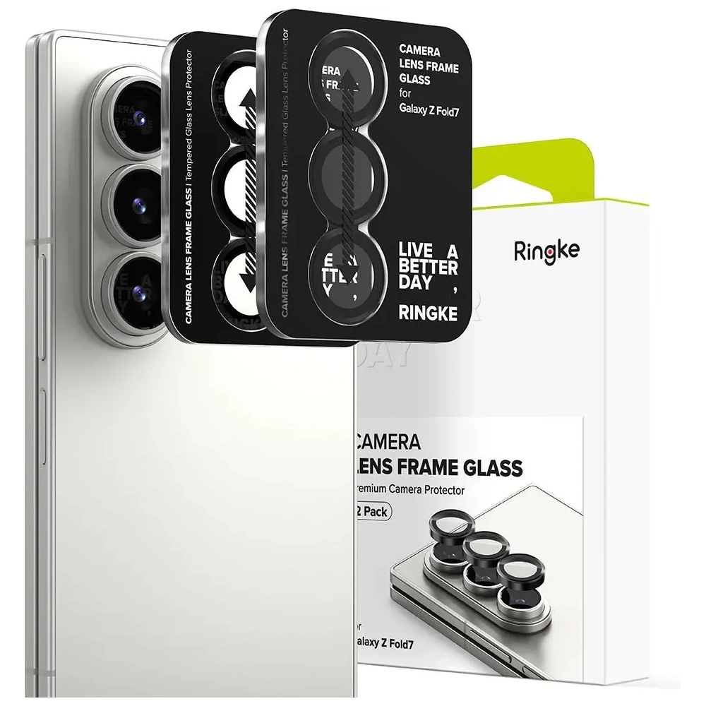 Ringke Kamera Rahmen Schutz Samsung Galaxy Z Fold 7 Schwarz [2 PACK]