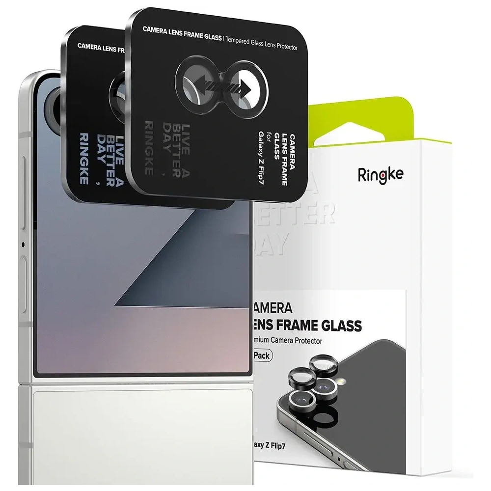 Nakładka Ringke Camera Frame Protector Samsung Galaxy Z Flip 7 Black [2 PACK]