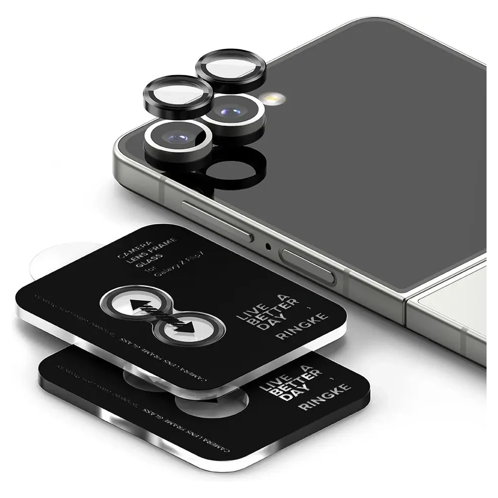 Nakładka Ringke Camera Frame Protector Samsung Galaxy Z Flip 7 Black [2 PACK]
