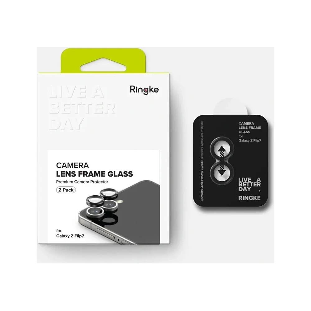 Nakładka Ringke Camera Frame Protector Samsung Galaxy Z Flip 7 Black [2 PACK]