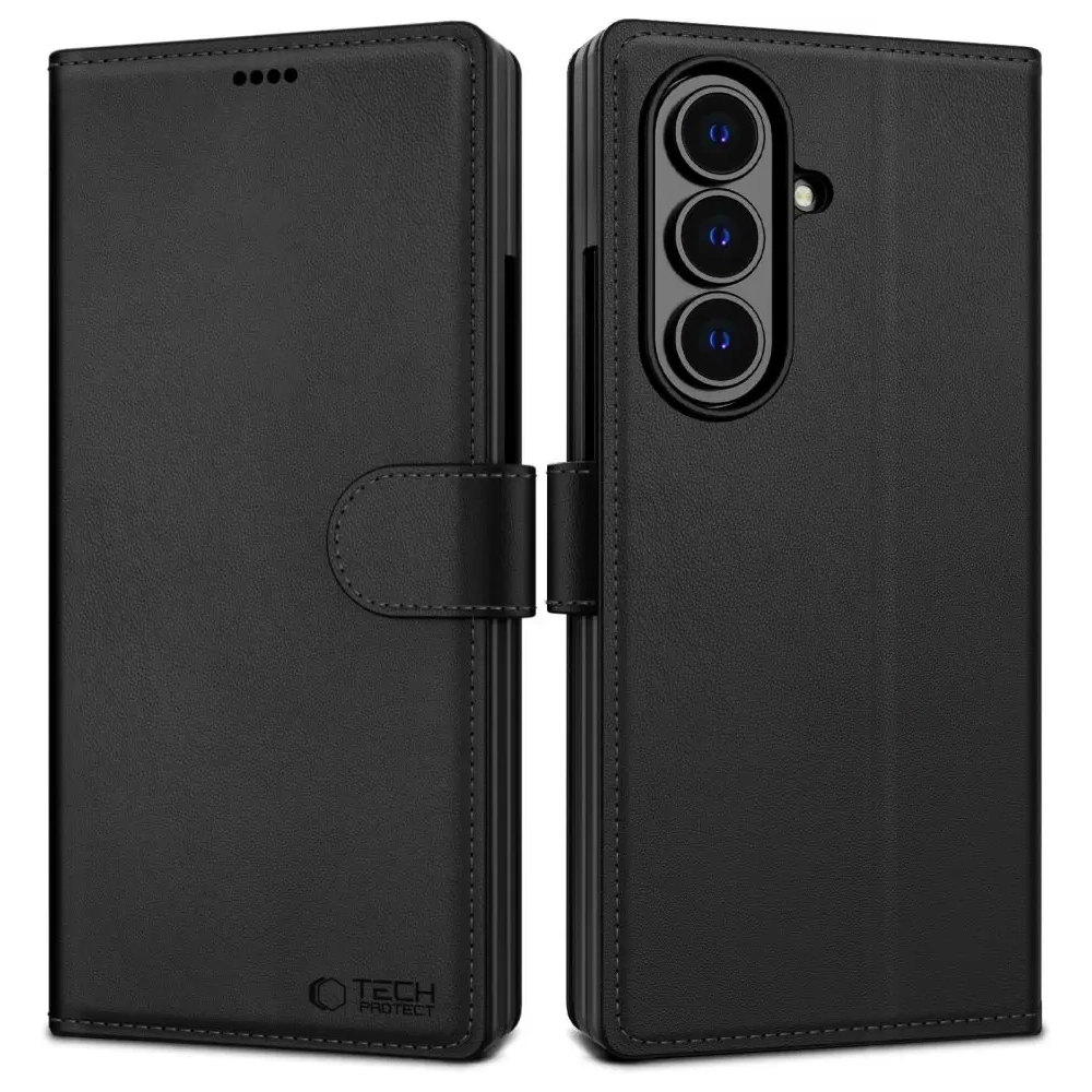 Etui z klapką Tech-Protect Wallet Samsung Galaxy Z Fold 7 Black