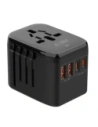 Tech-Protect TA200 Utazási Adapter EU / UK / US / AU 2xUSB-A, 2xUSB-C Fekete