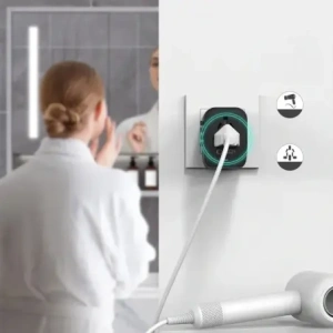 Tech-Protect TA200 Utazási Adapter EU / UK / US / AU 2xUSB-A, 2xUSB-C Fekete