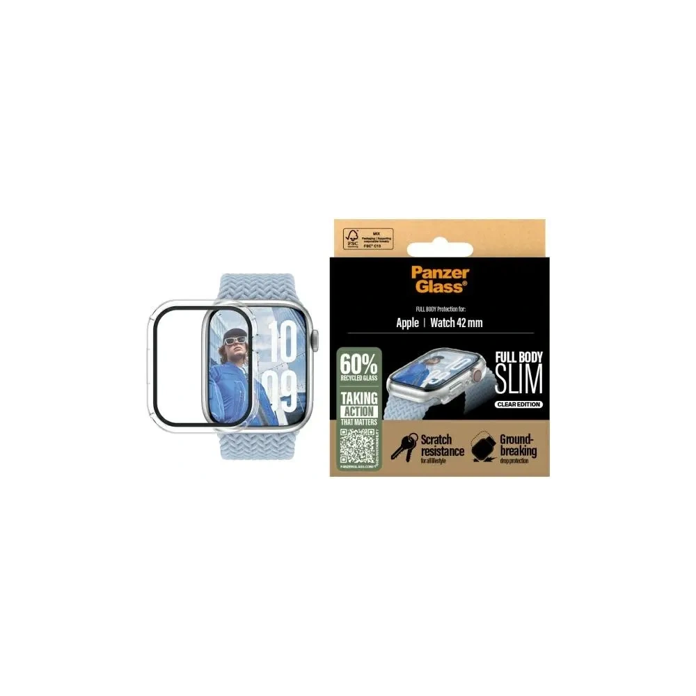 PanzerGlass Snappie Full Body Apple Watch 10 42mm clear