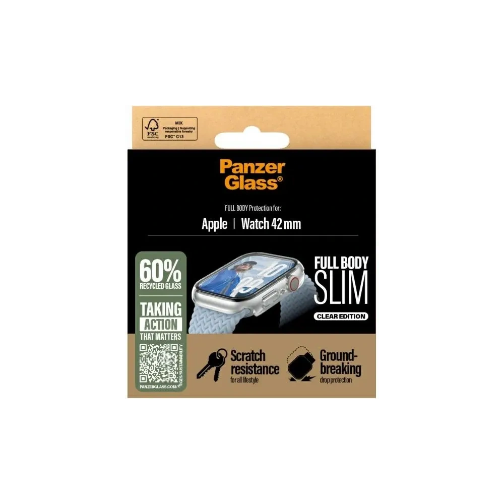 PanzerGlass Snappie Full Body Apple Watch 10 42mm clear