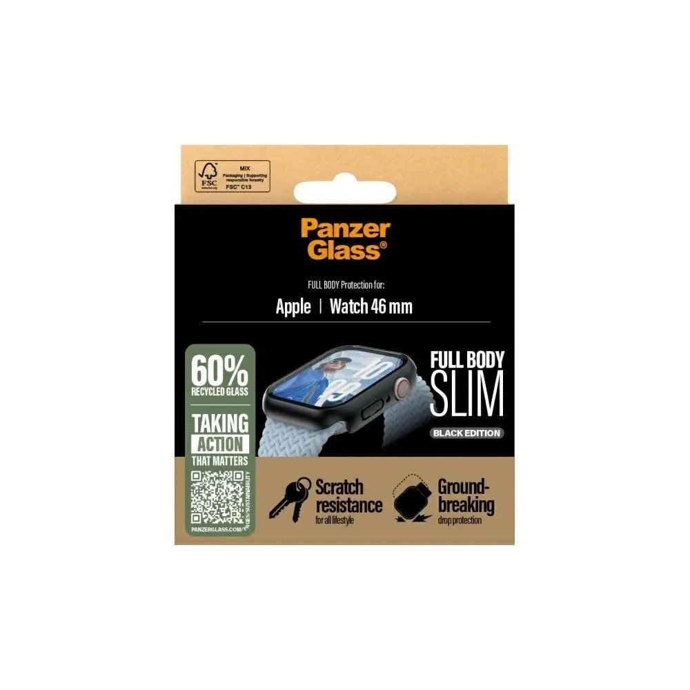PanzerGlass Snappie Full Body Apple Watch 10 46mm black