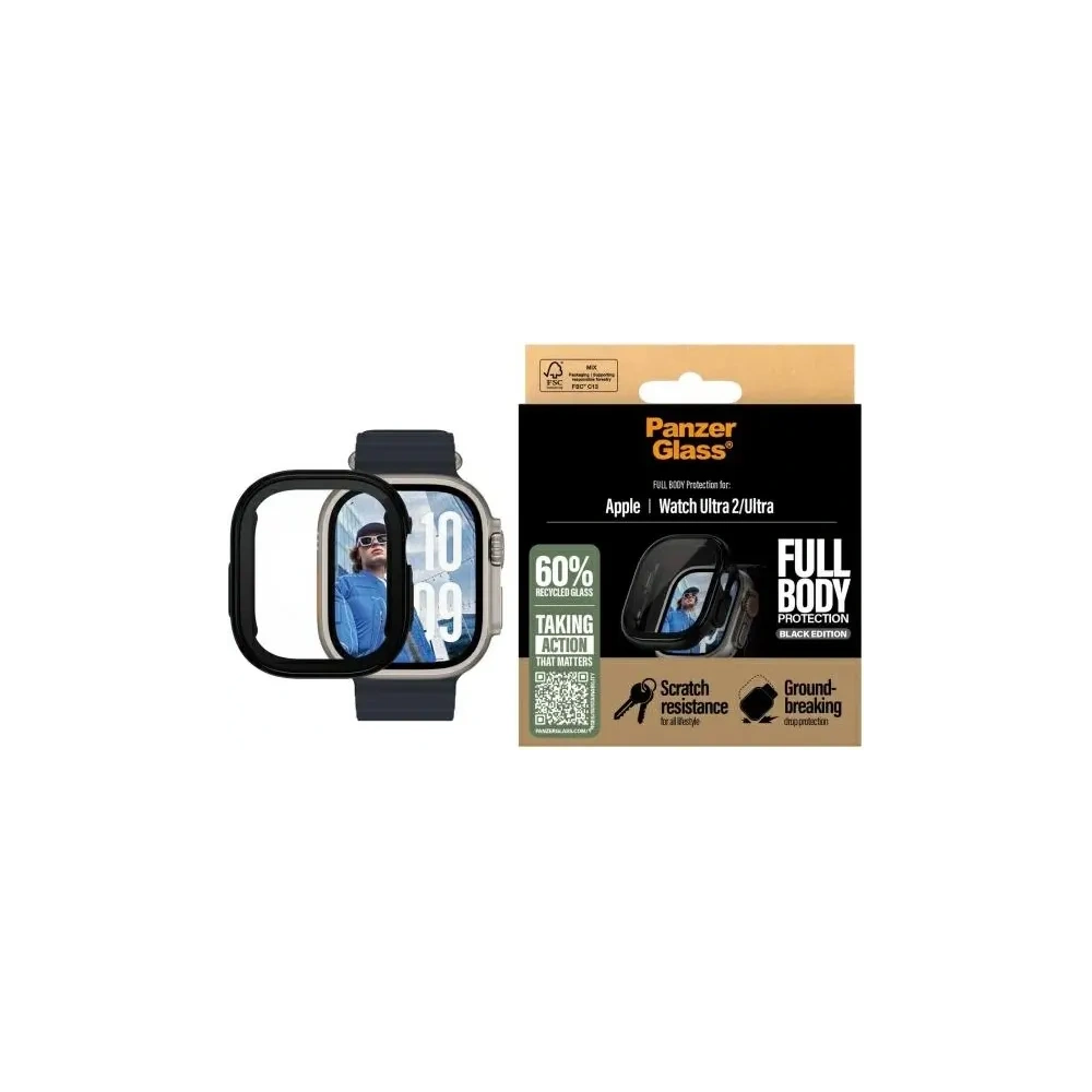 PanzerGlass Snappie Teljes Test Apple Watch Ultra 2 fekete